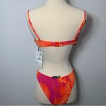 ZARA  NWT bikini orange tie dye size L Photo 8