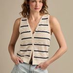 Lucky Brand Button Front Sweater Vest In Turtledove Photo 3