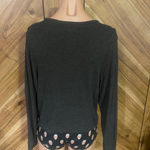 Madewell Women’s Large Highpoint Dolman Dark Gray Long Sleeve Shirt Photo 5