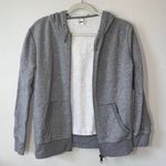 gray zip up hooded jacket Size XS Photo 0