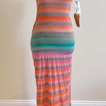 Big star Colorful Striped Maxi Dress Photo 0