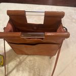BEIS  Crossbody Tan Brown Cognac Faux Croc Crossbody Purse Bag With Trolly Sleeve Photo 9