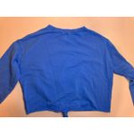 Aerie NWT Cropped Knot-Front Top Blue Size S Photo 2
