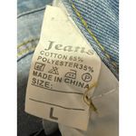 Colorful Natalie Blue Pink Hearts High Waisted Baggy Wide Leg Denim Jeans Size L Size L Photo 5