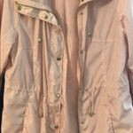 Jason Maxwell Jason‎ Maxwell Pink Lightweight Anorak Jacket Drawstring Waist Hooded Size M Photo 3