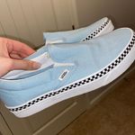 Vans Baby Blue Checkered Slip On Photo 0