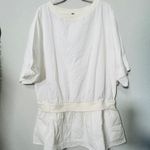 Free People NEW  Astrid Optic White Shirt Dress Drop Waist Size Small Womens Photo 8