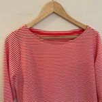 Vineyard Vines  Sankaty Red Stripe Dress sz M Boatneck Shift Dress Photo 3