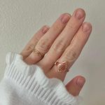 Boutique “Cali” Rosegold Shell Ring 8.5 Classic Elegant Beachy Minimal Femme Photo 1