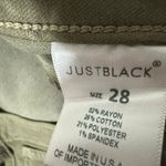Just Black Dk Green soft stretchy jeans Size 28 Photo 6
