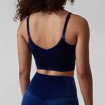Athleta Elation V Neck Velvet Crop V Neck Tank Top Blue Scuro Size 1X Photo 1