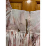 Selkie Venus Puff Dress Pink Angelic Floral Foil Organza Mini Cottagecore Photo 7