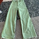 ZARA Wide Leg Green Jeans Photo 0