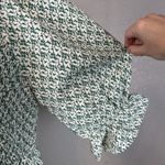 Love Olive Co Tuscany Midi Peasant Smocked Dress XXL Floral Puff Sleeve Pockets Green Photo 1