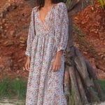 Daughters Of India Binita Apricot Orange Maxi Dress Sz S Photo 0