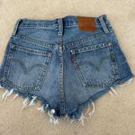 Levi's Medium Wash Micro Cut Jean Shorts Photo 1