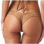 NEW Montce Cappuccino Bikini Set Dopio Top Uno Bottom Women’s Size XL Tan Photo 2