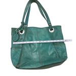 Fossil  Vintage Womens Green Leather Shoulder Bag Purse Photo 5