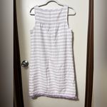 Southern Tide Pastel Purple and White Striped Midi Dress Photo 7