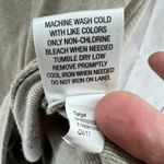 Converse  SMALL Cream Khaki Cowl Neck Knit Top Short Sleeve Blouse Photo 8