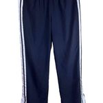 Nike Dri Fit Womens Black White Track Pants Striped Sides Size XL Activewear Photo 0