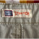 Faded Glory  Khaki Tan‎ Missy Capri Pants Size 12 Mid Rise Pockets Stretch Zip Photo 4