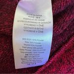 Burton Fleece Hooded Jacket Maroon Red Oversized Hood Full Zip Coat Size Large Photo 8