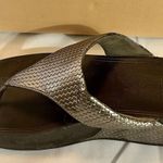 FitFlop  Women's Lulu Weave Flip-Flop 407-012, Silver US Size 9 Photo 3