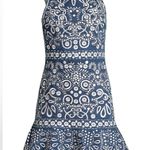 Alice + Olivia  Rapunzel Embroidered Mini Dress Floral Flounce Party Cocktail 0 Photo 12