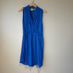 Anthropologie MAEVE  • Liban Shawl Sleeveless Shirt Dress sky‎ blue size SP Photo 2