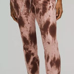 Lululemon  Womens 5 Pink Tie Dye Warm Down Jogger 28" Loungewear Sweats Photo 0
