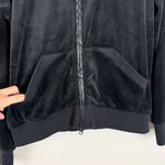 Blanc Noir Interpol Hooded Track Jacket Black Velvet Velour Size Medium Photo 7