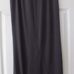 Vera Wang  | Gray Peplum Maxi Skirt Photo 0