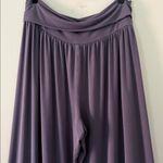Athleta Studio Wide Leg Pant Dusk Violet Foldover Yoga Baggy Size L Photo 3