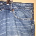 Old Navy Women’s Mid-Rise Flare Cropped Raw Hem Medium Wash Denim Jeans Photo 5