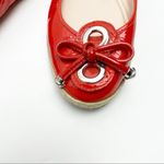 Elie Tahari Jacey Espadrille Red Orange Bow Flats Photo 3