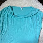 Splendid Sky Blue Sleeveless Cowl Neck Cotton Blend Top Photo 1