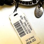 White House | Black Market black and grey multi strand ribbon tie necklace Photo 4