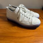 Keds  Tripple Up Lace Up Platform Sneaker Blue White Stripe Canvas Shoe W8 Photo 2