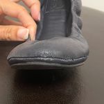 Tory Burch  Eddie Navy Blue Leather Ballet Flats 6 M Folding Elastic Rim *No box* Photo 9