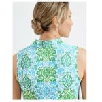 Talbots  Green Medallion Effortless Jersey Polo Sleeveless Dress Size 2X Photo 1