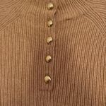 Talbots Mockneck Sweater Dress Women L Petite Toasted Coconut Photo 6