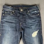 True Religion Womens 27 Halle Mid Rise Super Skinny Distressed Denim Jeans Photo 2