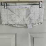 ZARA  Bandeau Tweed Cream Top Photo 3