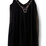 EXPRESS  Black Purple Beaded Flowy Fairy Whimsigoth Party Dress Women’s XS LBD Photo 0