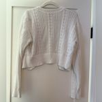 Hollister Medium  White Cropped Cardigan Photo 2