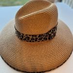 Cruise Club Leopard Trim Straw Hat Photo 0