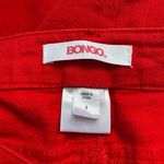 Bongo Vintage Y2K 90s  Cropped Jeans Cherry Red Cotton Juniors 3 Women's Size 4 Photo 5