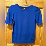Talbots  Crewneck Short Sleeve Sweater women’s petite small royal blue Photo 0