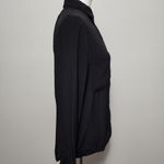 Bardot  black crepe cutout button down size 8 Photo 1